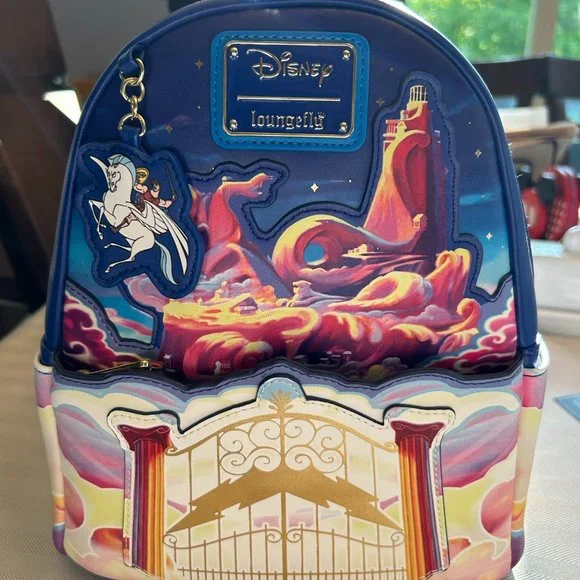 Loungefly Blue Disney Backpack with Pink Accents Backpack Loungefly | Mercari main image 4